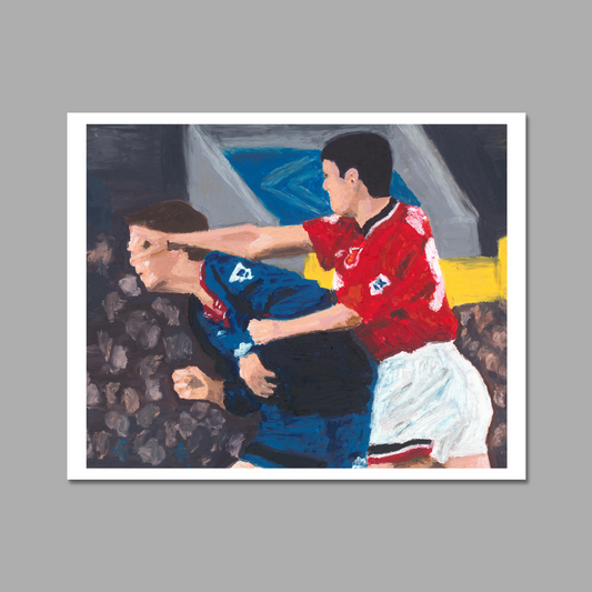 Roy Keane punches Jan Age Fjortoft